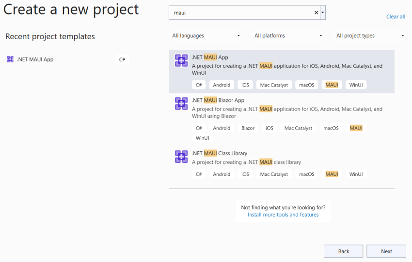 Creating Your First MAUI APP Project & Understanding its Folder Structure in VS2022